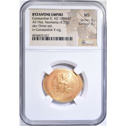 AD 1059-67 CONSTANTINE X NGC MS 4/4