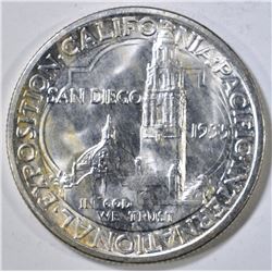 1935-S SAN DIEGO COMMEM HALF DOLLAR GEM BU