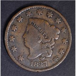 1827 LARGE CENT VG