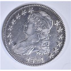1824/1 BUST HALF DOLLAR AU