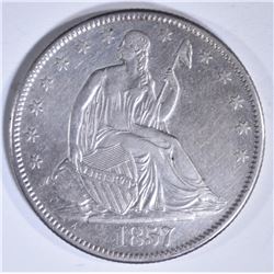 1857-O SEATED LIBERTY HALF DOLLAR AU