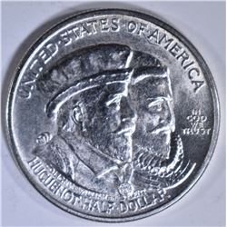 1924 HUGUENOT COMMEM HALF DOLLAR CH BU