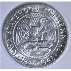 1946 IOWA COMMEM HALF DOLLAR CH BU