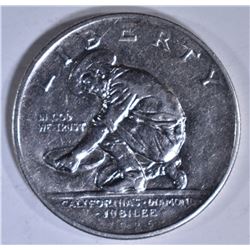 1925-S CALIFORNIA COMMEM HALF DOLLAR AU