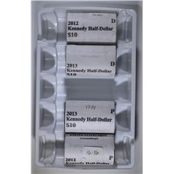 2012-2013 P&D KENNEDY HALF DOLLARS MINT SEALED