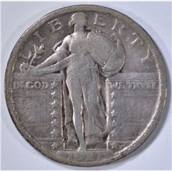 1921 STANDING LIBERTY QUARTER, VF