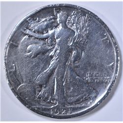 1921-S WALKING LIBERTY HALF DOLLAR FINE CLEANED