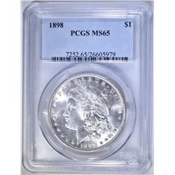 1898 MORGAN DOLLAR PCGS MS-65