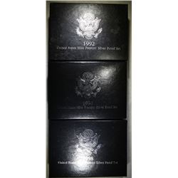 1992, 1994, & 1998 PREMIER SILVER PROOF SETS