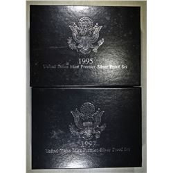 1995 & 1997 PREMIER SILVER PROOF SETS