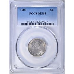 1900 LIBERTY NICKEL PCGS MS-64