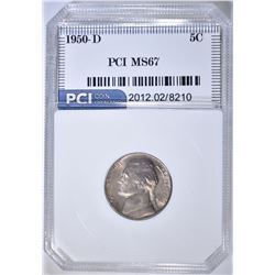 1950-D JEFFERSON NICKEL, PCI SUPERB GEM BU