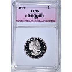 1981-S TYPE-2 SBA DOLLAR PNA PERFECT GEM PR