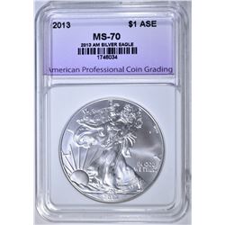2013 AMERICAN SILVER EAGLE APCG PERFECT GEM BU