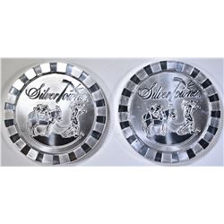 2-ONE Oz .999 SILVER SILVERTOWNE STACKABLE ROUNDS