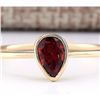 Image 1 : 0.50 CTW Natural Garnet Ring In 18K Yellow Gold