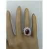 Image 5 : 4.10 CTW Ruby 14K White Gold Diamond Ring
