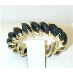 3093 18k Gold Onyx Ring