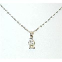 6116 14KW Gold Neckace w/ Diamonds Pendant