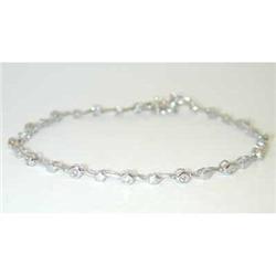 9054 14KW Gold Bracelet w/ Diamonds