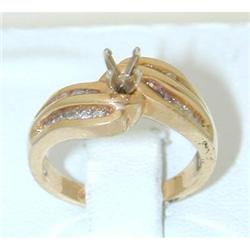 2493 14k Gold Diamond Ring Mounting