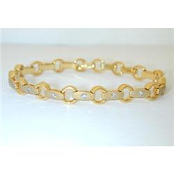 3336 14K Gold Bracelet w/Diamond