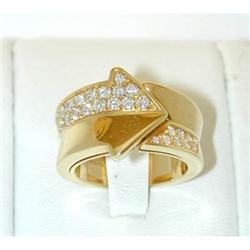 2241 ENIGMA "Gianni Bulgari" 18K Gold Diamonds Ring