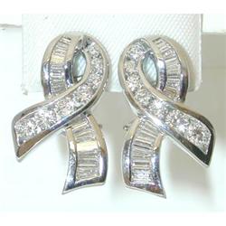 2662 KRYPELL Platinum Diamond Earrings