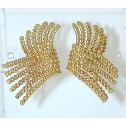 2814 TIFFANY & CO. SCHLUMBERGER 18K Gold Earrings