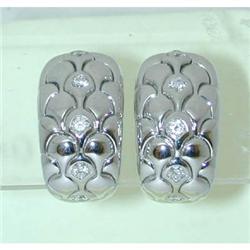 1808 MARINA B 18KW Gold Diamond Earrings