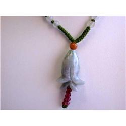 4473 Jade Tulip Necklace