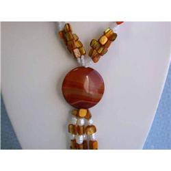 4479 Gemstones and Pearl Necklace