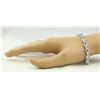 Image 3 : 15.20 CTW Aquamarine 18K White Gold Diamond Bracelet