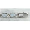 Image 4 : 15.20 CTW Aquamarine 18K White Gold Diamond Bracelet
