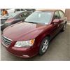 Image 1 : 2010 HYUNDAI SONATA SPORT, 4DR SEDAN, RED, VIN # 5NPET4AC4AH639709