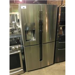 SAMSUNG RF23J9011SR/AA STAINLESS STEEL 4 DOOR FRENCH DOOR 36  WIDTH COUNTER DEPTH REFRIGERATOR WITH