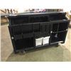 Image 2 : BLACK 72"W X 26"D X 48"H PLASTIC MOBILE BAR CATERING UNIT