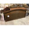 Image 2 : 3 PCS NEW MOUNT ROYAL PECAN BEDROOM SET INCLUDING: 6 DRAWER DRESSER, QUEEN HEAD BOARD & WALL /