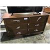 Image 2 : 2 PCS NEW MOUNT ROYAL PECAN BEDROOM SET INCLUDING: 6 DRAWER DRESSER & CALIFORNIA KING HEAD BOARD