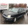 Image 1 : 2004 HYUNDAI SANTA FE, 4DR SUV, BLACK ,VIN # KM8SB13D54U793152