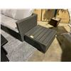 Image 2 : PATIOFLARE DECKSTER DARK RATTAN / GREY CUSHION 3 SEAT OUTDOOR PATIO SOFA SET WITH OTTOMAN & SIDE