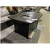 Image 2 : PARAMOUNT FPT1848 BRONZE CAST ALUMINUM 45"W X 32"D RECTANGULAR OUTDOOR PROPANE FIRE TABLE
