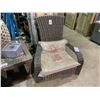 Image 2 : PAIR OF BROWN RATTAN PREMIUM OUTDOOR PATIO MUSKOKA CHAIRS