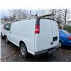Image 2 : 2009 GMC SAVANA 4DR CARGO VAN, WHITE, VIN # 1GTGG25C291163846