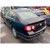 Image 2 : 2006 VOLKSWAGEN PASSAT, 4DR SEDAN, BLACK, VIN # WVWAK7396P183492