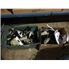 Image 1 : 2 BOXES OF ASSORTED HOCKEY EQUIPMENT INCLUDING ASSORTED SIZES OF HOCKEY SKATES AND PADDING