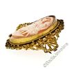 Image 4 : Victorian Gold Filled Detailed Open Work Filigree Carved Shell Cameo Brooch