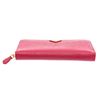 Image 4 : Prada Pink Saffiano Leather Continental Zip Wallet