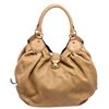 Image 1 : Louis Vuitton Tan Leather Mahina Large Hobo Shoulder Bag