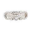 Image 2 : 0.54 ctw Diamond Ring - 18KT White Gold